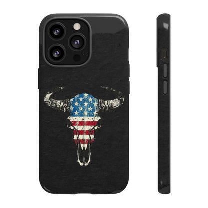 Patriotic Bull Skull Tough Case