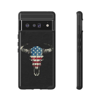 Patriotic Bull Skull Tough Case