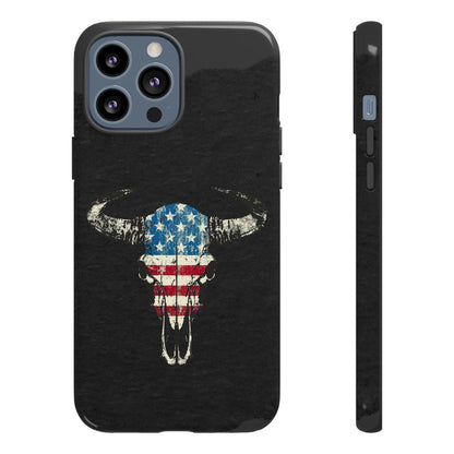 Patriotic Bull Skull Tough Case