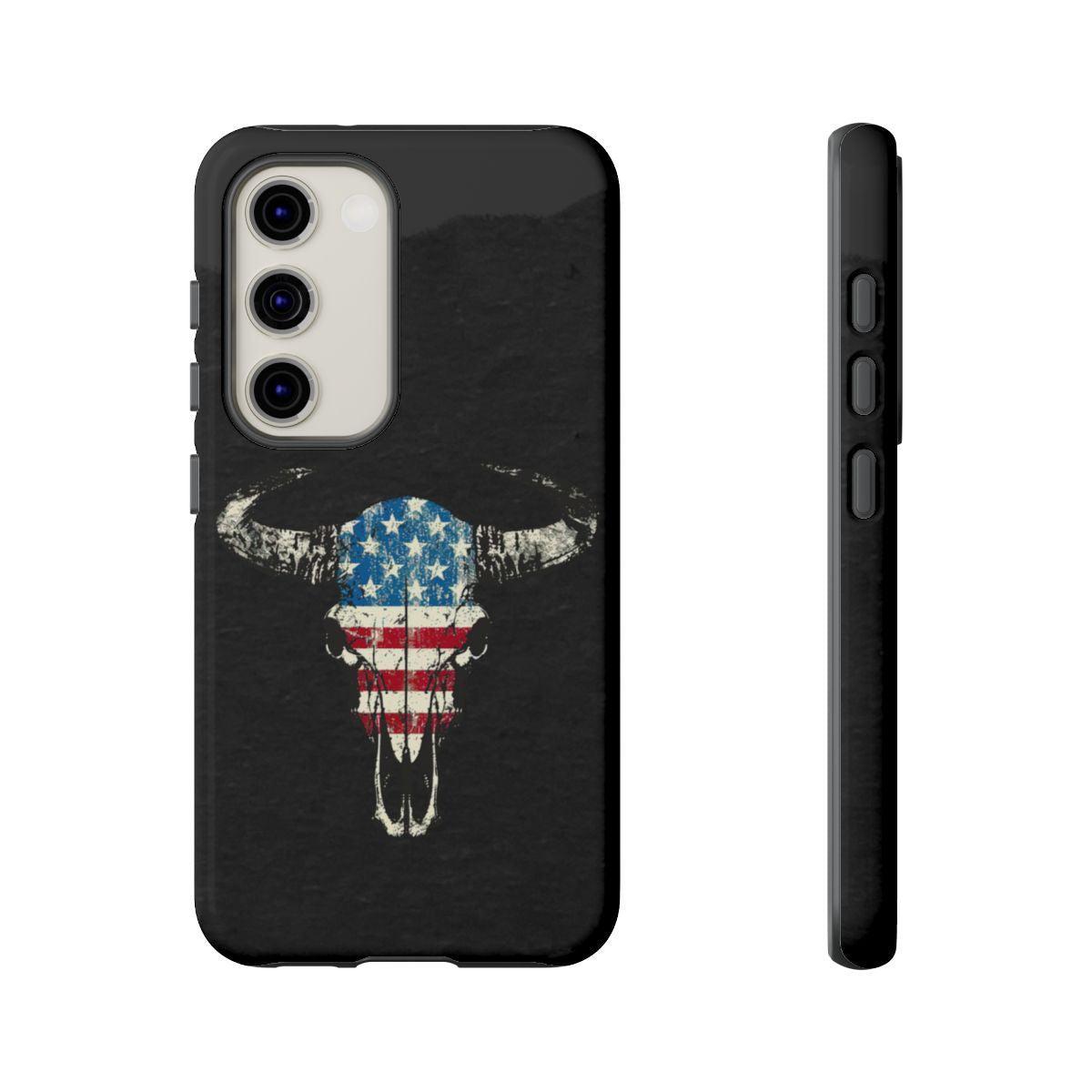 Patriotic Bull Skull Tough Case