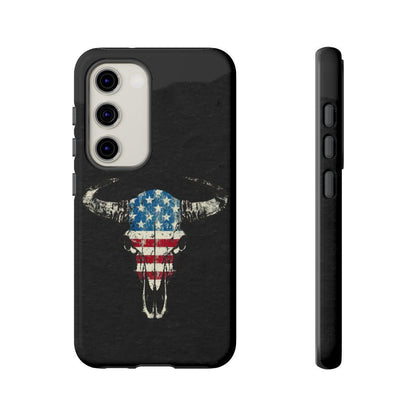 Patriotic Bull Skull Tough Case
