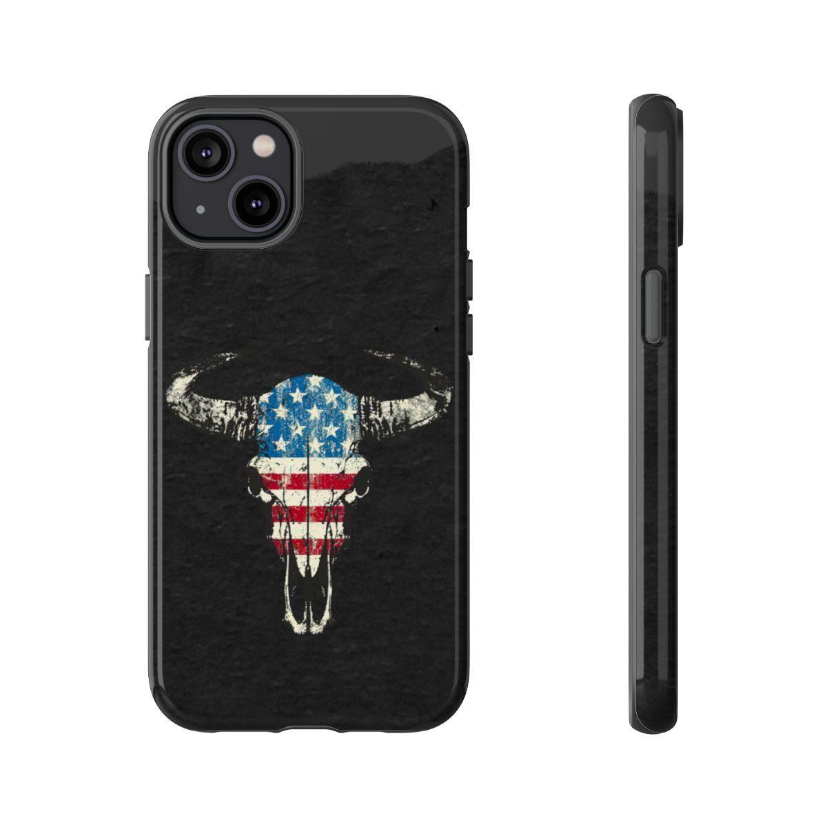 Patriotic Bull Skull Tough Case