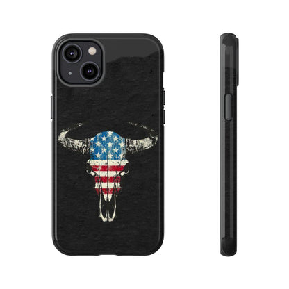Patriotic Bull Skull Tough Case