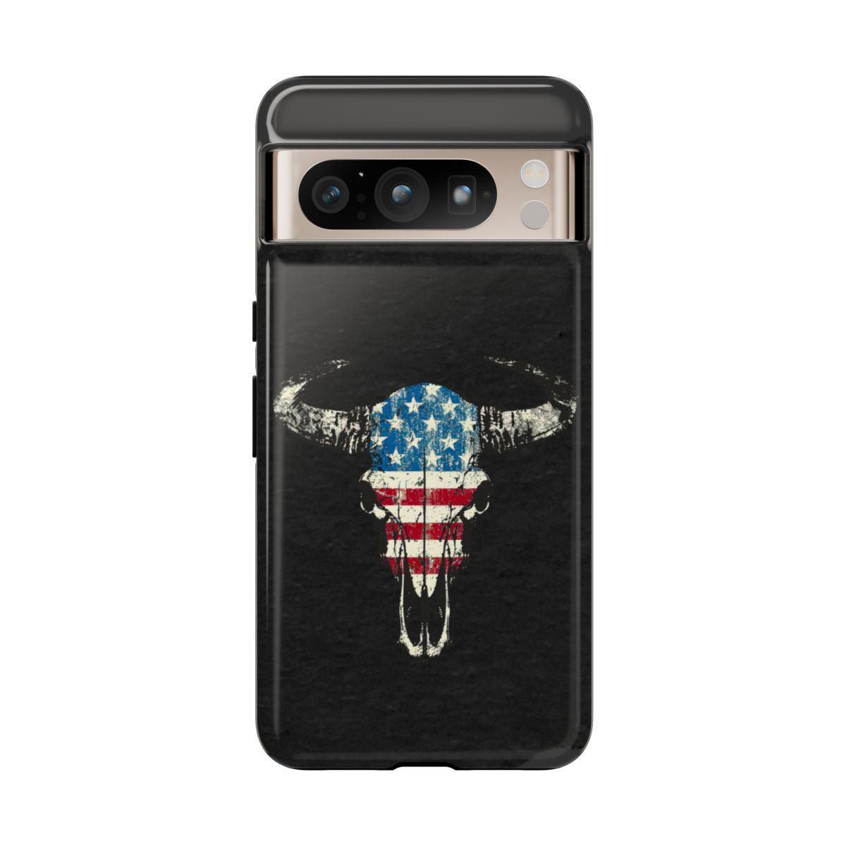 Patriotic Bull Skull Tough Case