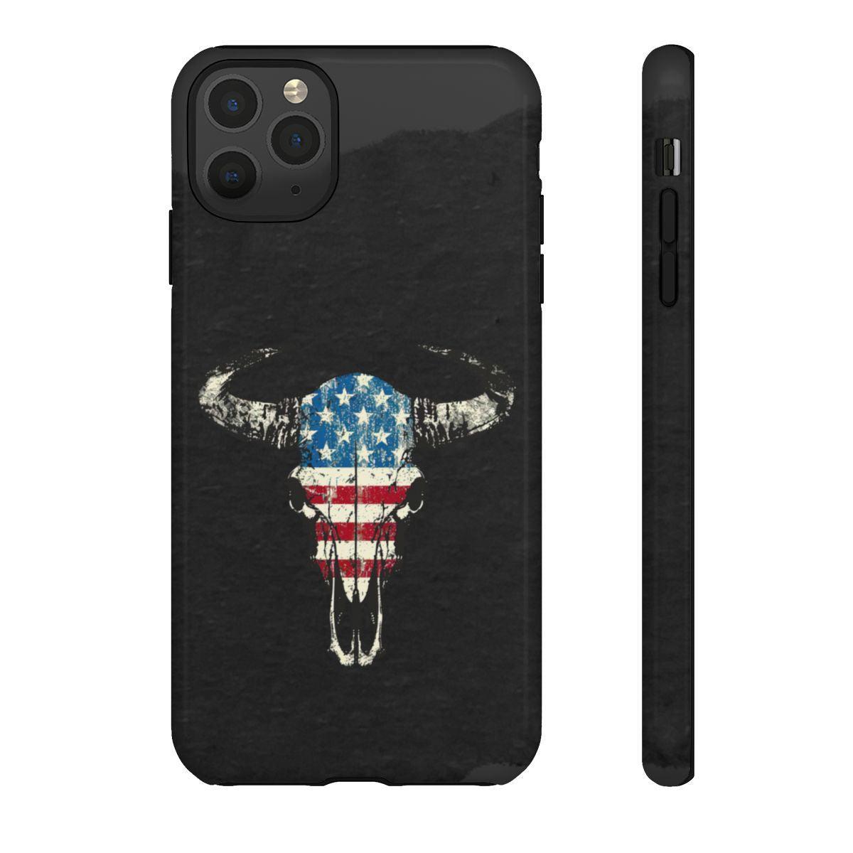 Patriotic Bull Skull Tough Case
