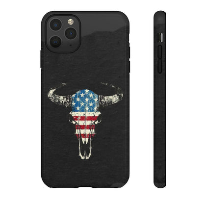 Patriotic Bull Skull Tough Case