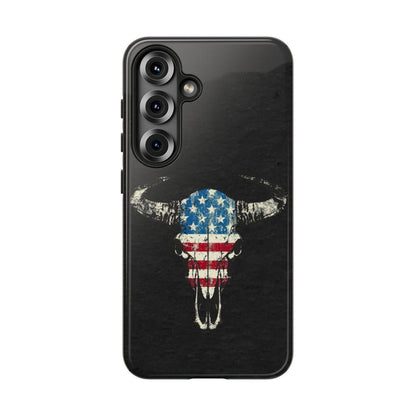 Patriotic Bull Skull Tough Case