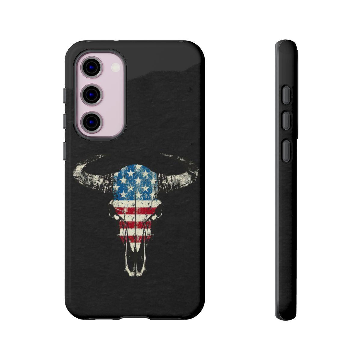 Patriotic Bull Skull Tough Case