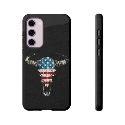 Patriotic Bull Skull Tough Case