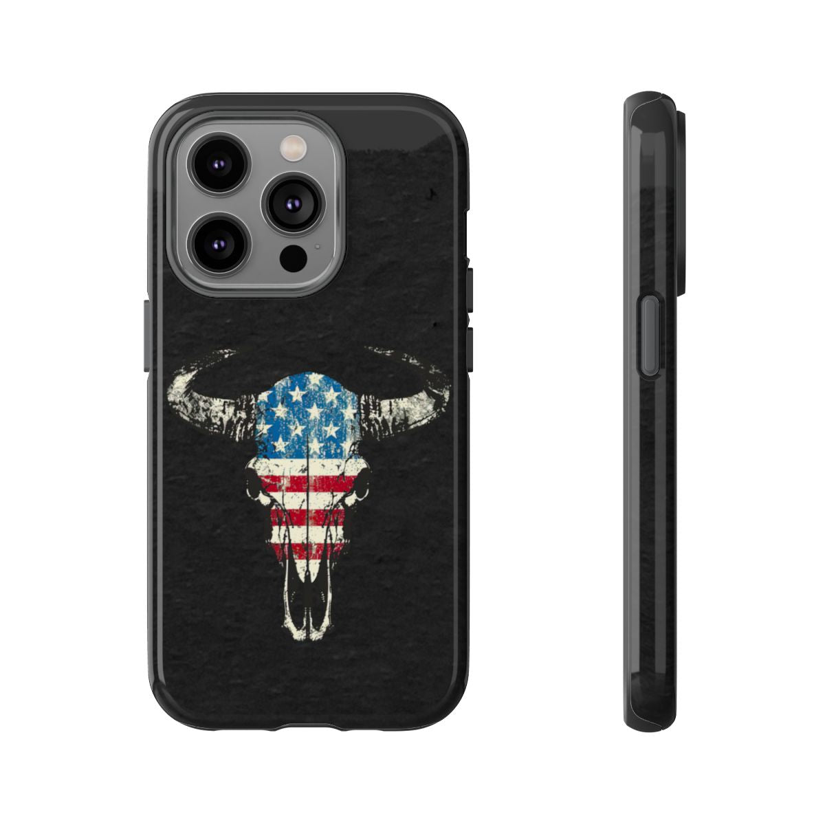 Patriotic Bull Skull Tough Case