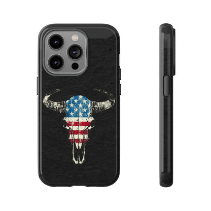 Patriotic Bull Skull Tough Case
