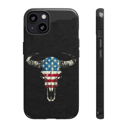Patriotic Bull Skull Tough Case