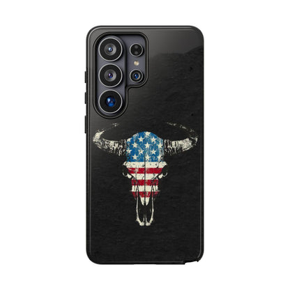 Patriotic Bull Skull Tough Case