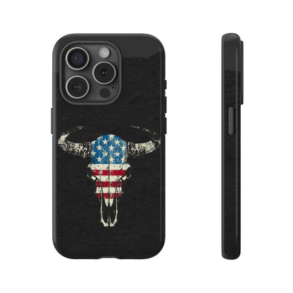 Patriotic Bull Skull Tough Case