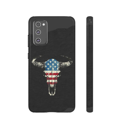 Patriotic Bull Skull Tough Case