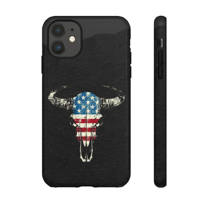 Patriotic Bull Skull Tough Case