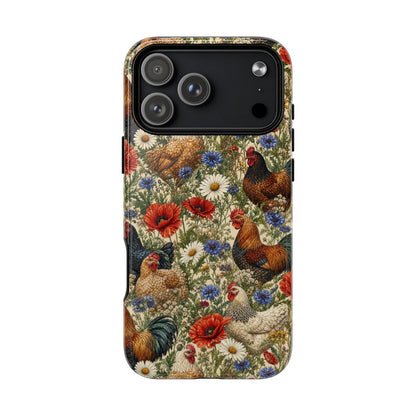 Patriotic Floral Chickens Magnetic Case - iPhone 18 Pro Max