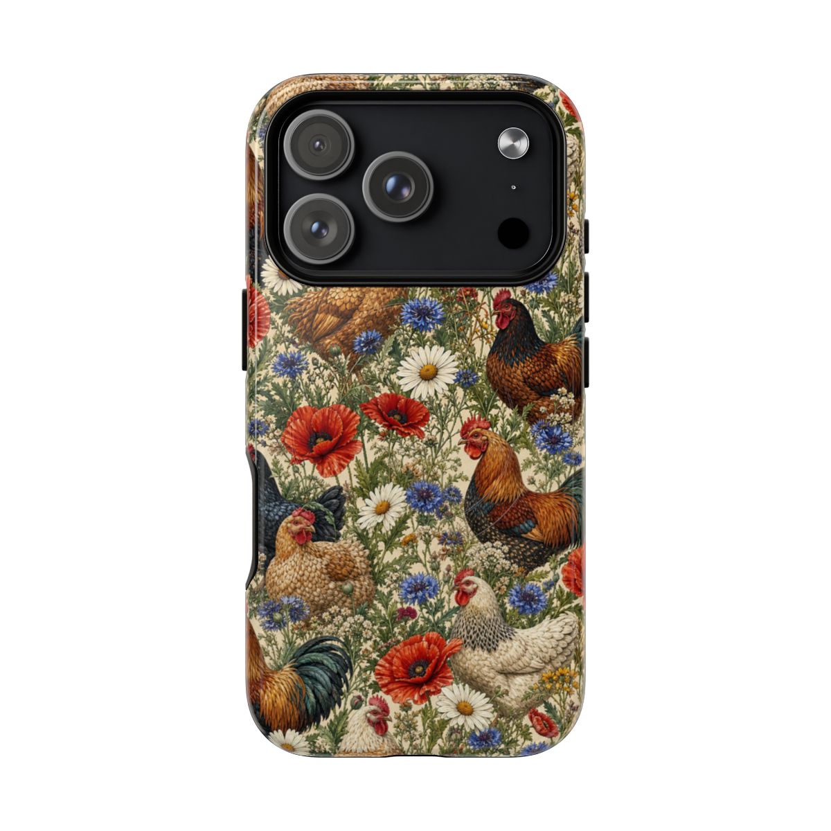 Patriotic Floral Chickens Magnetic Case - iPhone 18 Pro