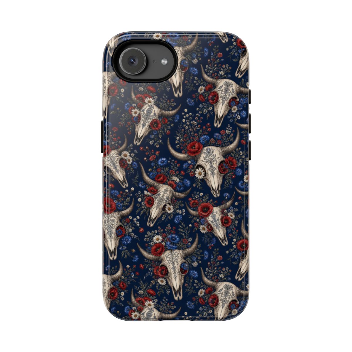 Patriotic Floral Skulls Tough Case - iPhone 17e
