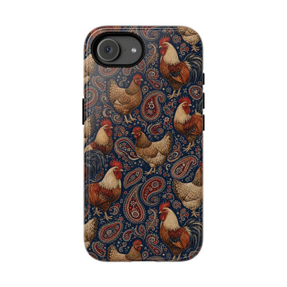Patriotic Paisley Chickens Tough Case - iPhone 17e