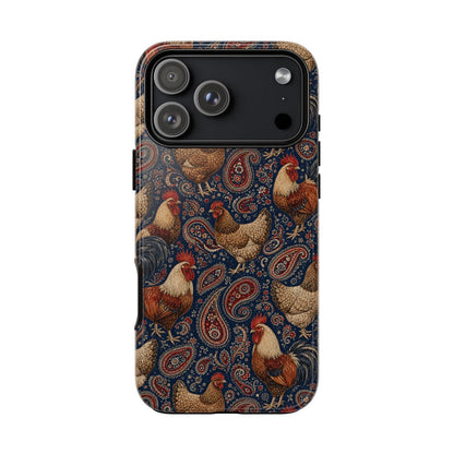 Patriotic Paisley Chickens Tough Case - iPhone 18 Pro Max