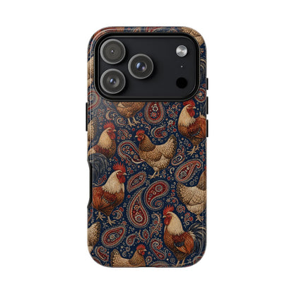 Patriotic Paisley Chickens Tough Case - iPhone 18 Pro