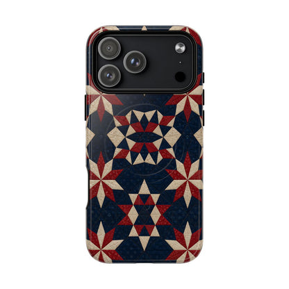 Patriotic Quilt Magnetic Case - iPhone 18 Pro Max