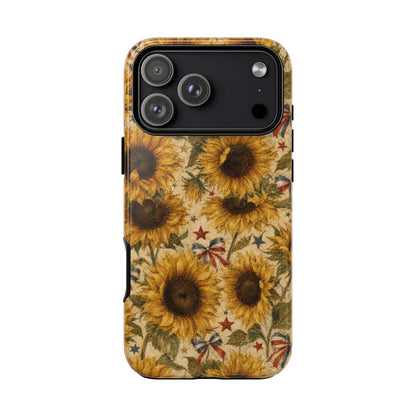 Patriotic Sunflowers Tough Case - iPhone 18 Pro Max