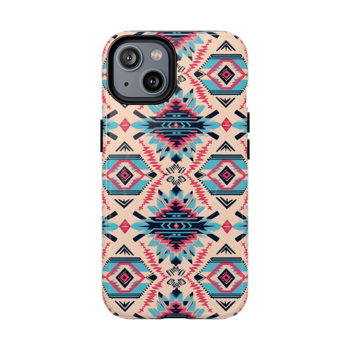 Pink Blue Aztec Magnetic Case