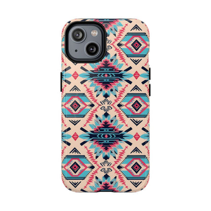 Pink Blue Aztec Magnetic Case