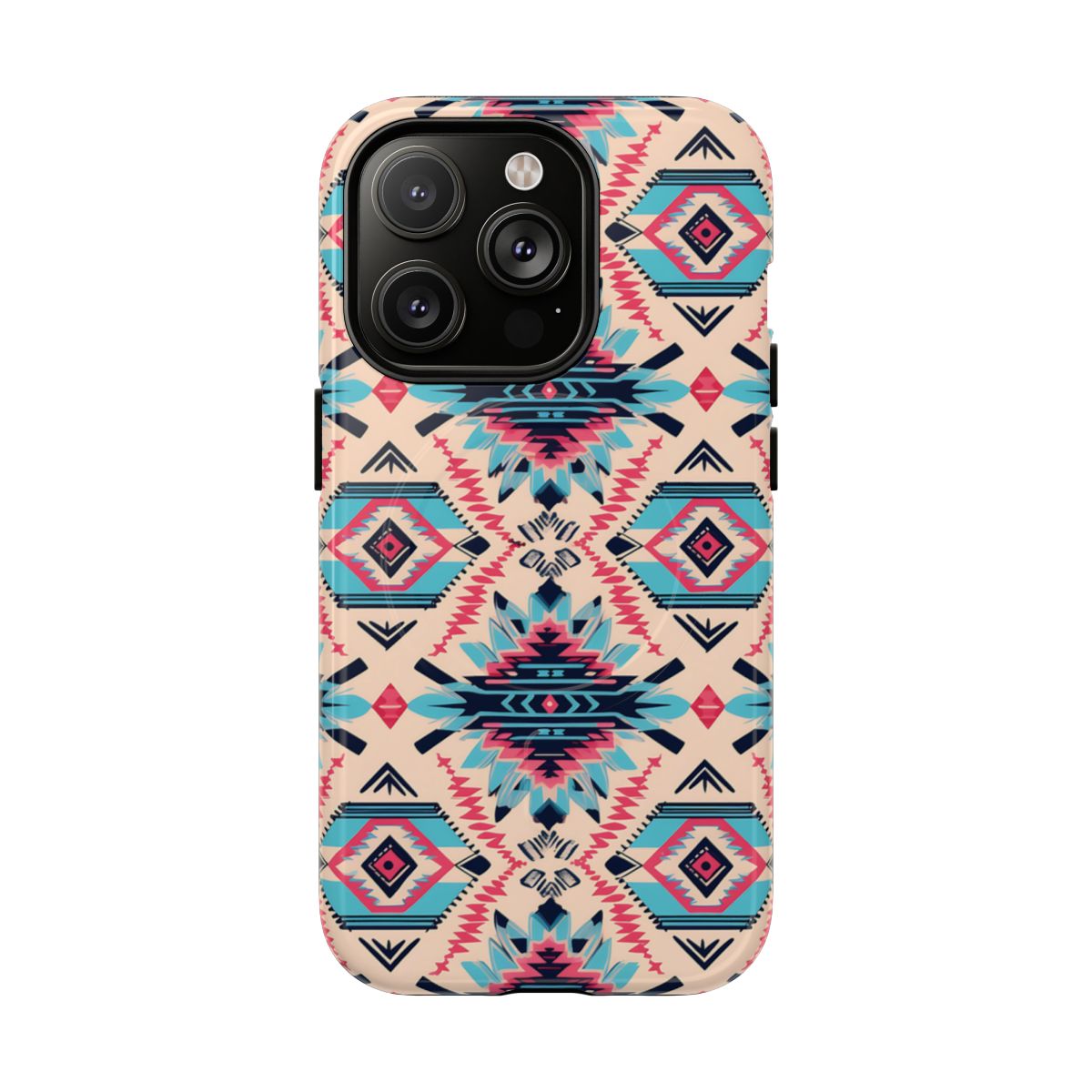 Pink Blue Aztec Magnetic Case