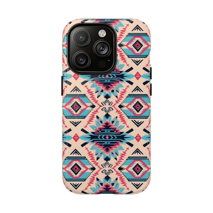 Pink Blue Aztec Magnetic Case