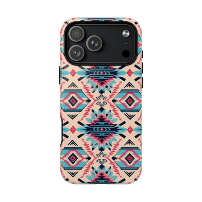 Pink Blue Aztec Magnetic Case
