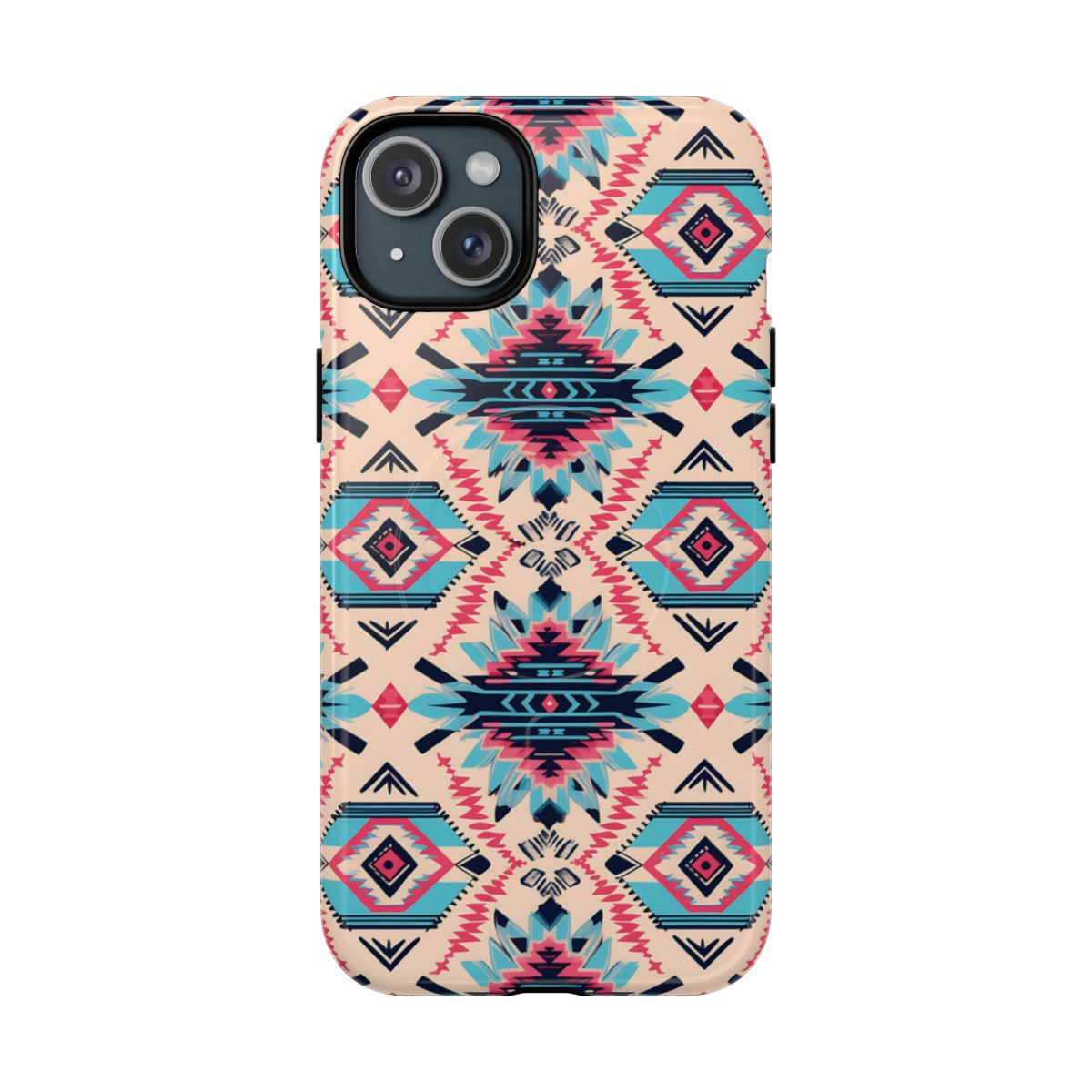 Pink Blue Aztec Magnetic Case