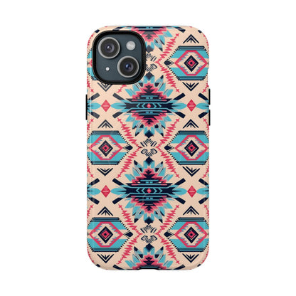 Pink Blue Aztec Magnetic Case