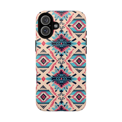 Pink Blue Aztec Magnetic Case