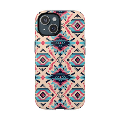 Pink Blue Aztec Magnetic Case