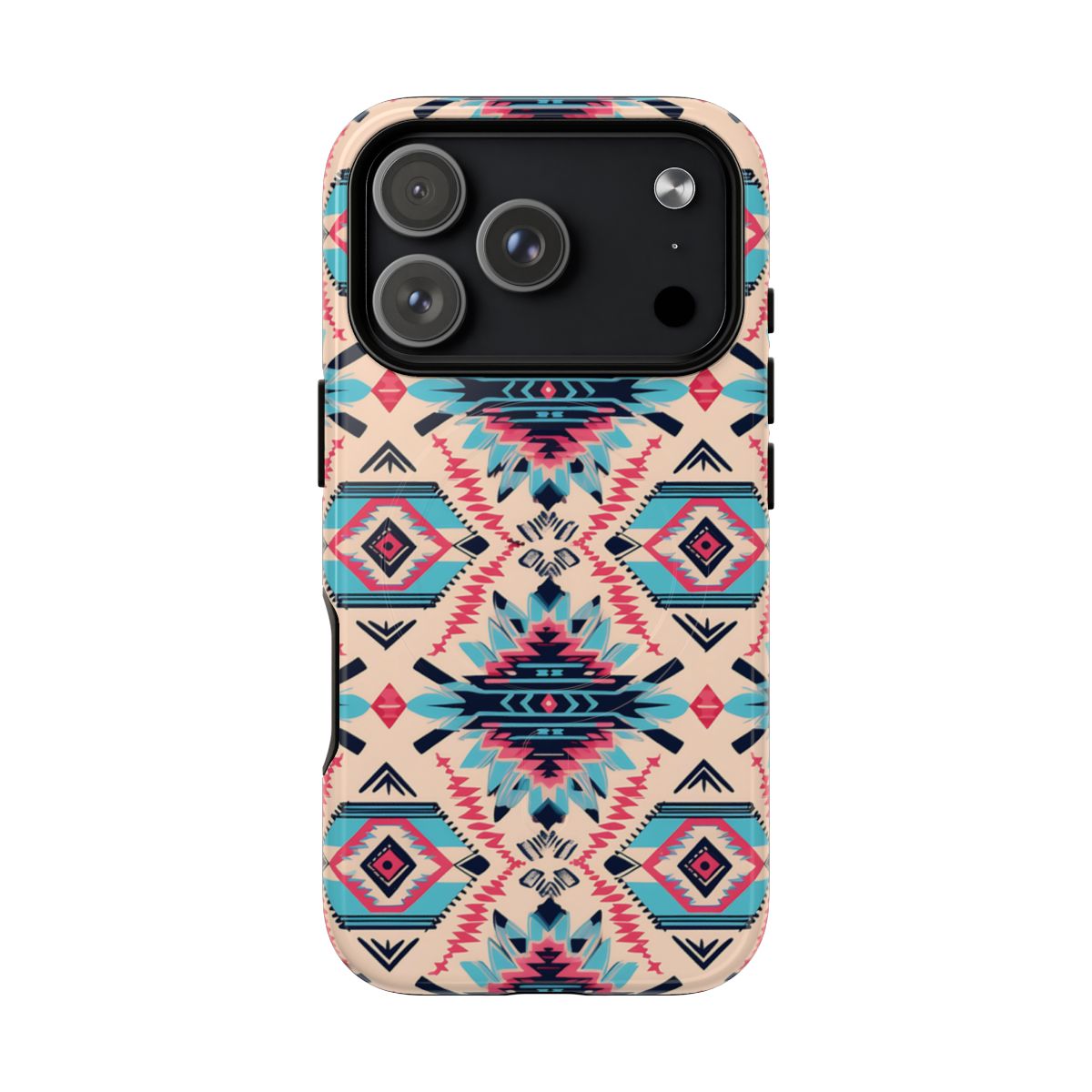 Pink Blue Aztec Magnetic Case