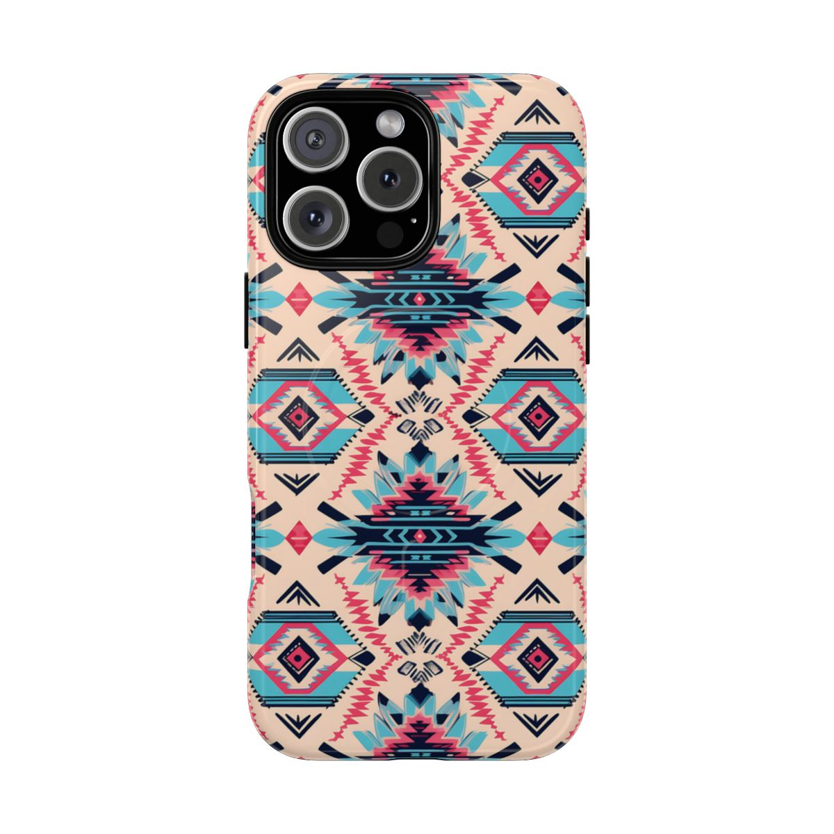 Pink Blue Aztec Magnetic Case