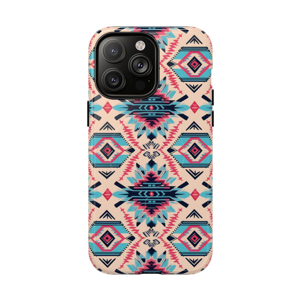 Pink Blue Aztec Magnetic Case