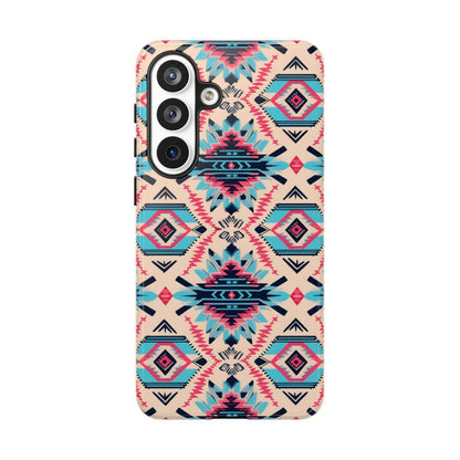Pink Blue Aztec Tough Case