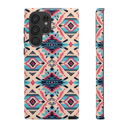 Pink Blue Aztec Tough Case