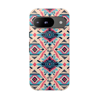 Pink Blue Aztec Tough Case