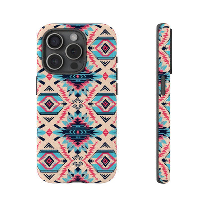 Pink Blue Aztec Tough Case