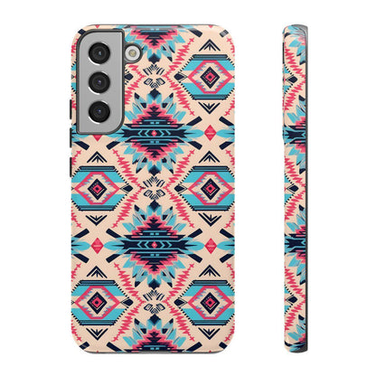 Pink Blue Aztec Tough Case