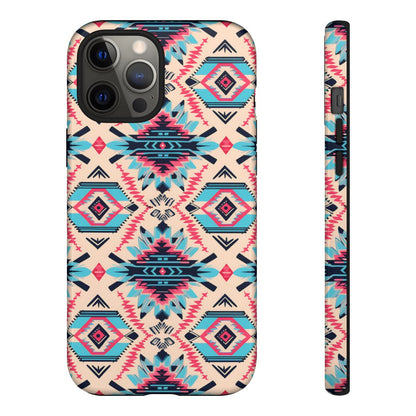 Pink Blue Aztec Tough Case