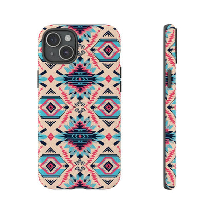 Pink Blue Aztec Tough Case