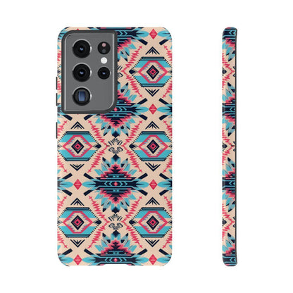 Pink Blue Aztec Tough Case