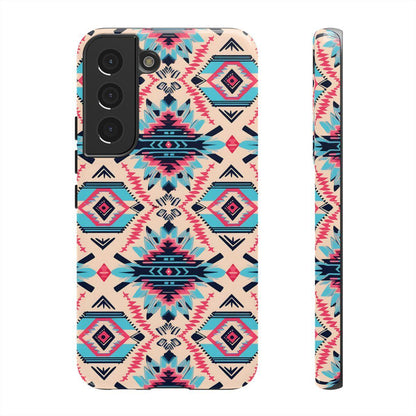 Pink Blue Aztec Tough Case