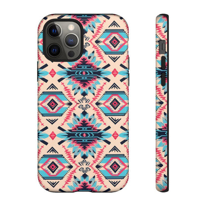 Pink Blue Aztec Tough Case